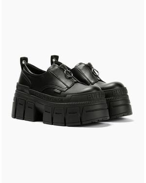 Buffalo Gospher Front Zip Lo Vegan Shoes - Black