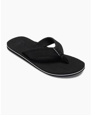 Quiksilver Molokai Layback Flip Flop Sandals - Black