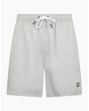 Aquascutum Active Club Check Pocket Salvia Light Swim Shorts - Grey
