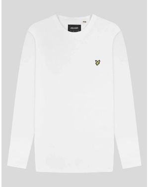 Lyle & Scott Long Sleeve Cotton T-Shirt - White