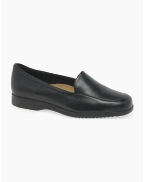 Clarks Georgia Wide Fit Loafers - Black