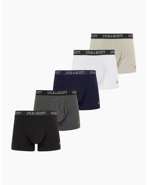 Lyle & Scott 5-Pack Miller Boxer Briefs - White