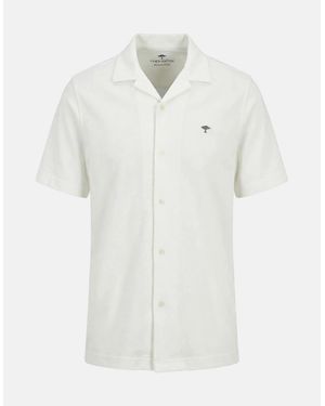 Fynch-Hatton Short Sleeved Resort Shirt New Off - White
