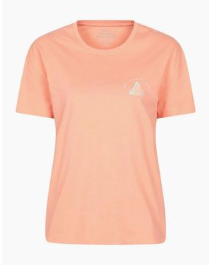 Mountain Warehouse Ladies Techy Mountain Relaxed Fit T-Shirt - Pink
