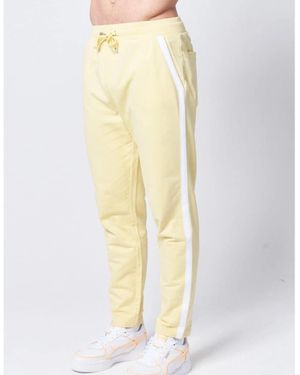 Native Youth Slim Side Stripes Joggers - Yellow