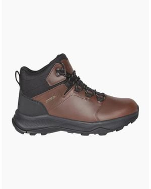 Mountain Warehouse Exploration Leather Waterproof Walking Boots - Brown