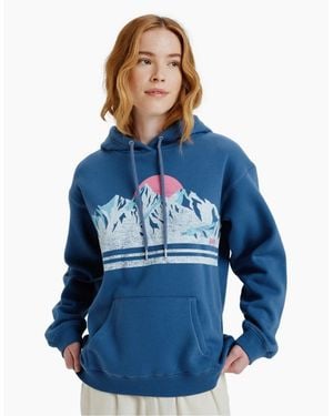 Roxy Surf Stoked Vt Relaxed Hoodie - Blue