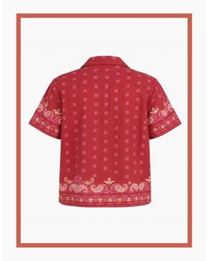 Nooki Design Arizona Paisley Print Cotton Shirt - Red