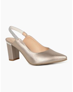 Bioeco Agatha Open Court Shoes - Metallic