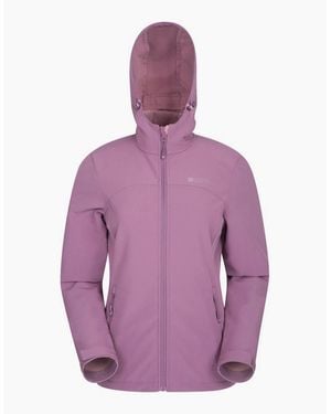 Mountain Warehouse Ladies Exodus Breathable Soft Shell Jacket - Purple