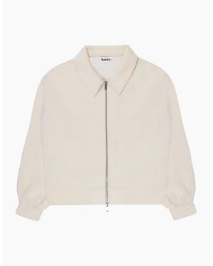 Ro&zo Sweatshirt Bomber Jacket - White
