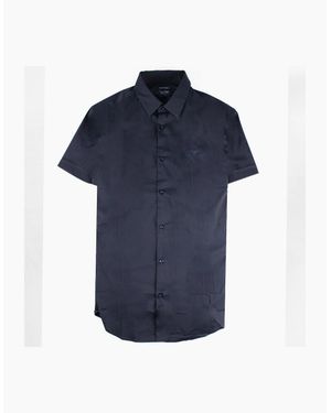 Armani Jeans Logo Italian Fabric/Shirt - Blue