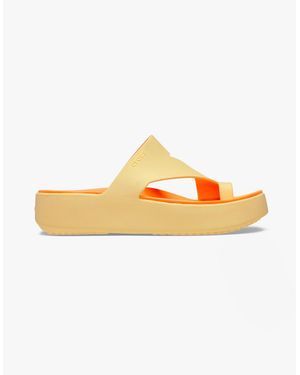 Crocs™ 210834-78Z Getaway Platform Toe Loop Sandals Golden Hour - Orange