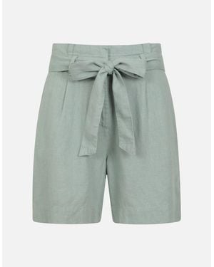 Mountain Warehouse Ladies Oatley Linen Blend Shorts - Blue
