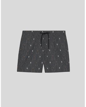 Lyle & Scott Botanical Swim Shorts - Grey