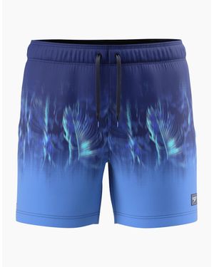 Speedo Engineered Redondo Edge Palm Print Swim Shorts - Blue