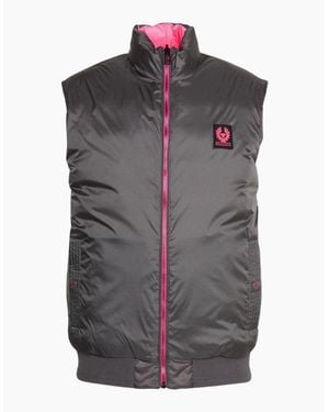 Belstaff Flash Circuit Granite Reversible Down Gilet Jacket - Grey