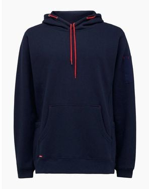Hard Yakka Brushed Fleece Hoodie - Blue