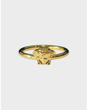 Versace Medusa Head Ring Metal Tone - Metallic