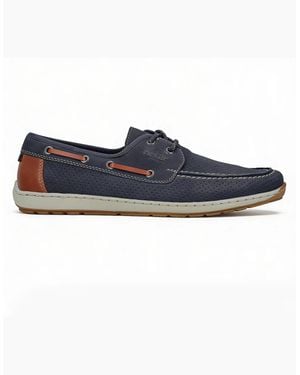 Rieker 08816-14 Loafer Shoes - Blue
