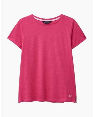 Crew Perfect Crew Slub T-Shirt - Pink