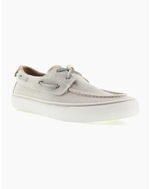 Sperry Top-Sider Sperry Helm 2-Eye Textile Boat Shoes - White