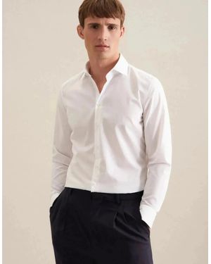 Seidensticker Slim Fit No Iron Kent Collar Business Shirt - White