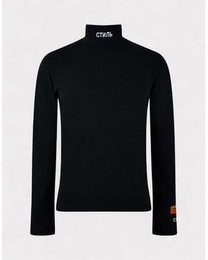 Heron Preston Long Sleeve Rollneck - Black
