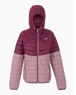 Regatta Ladies Hillpack Iv Quilted Thin Lightweight Waterproof Jacket - Purple