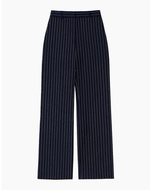 Ro&zo Pinstripe Tailored Trousers - Blue