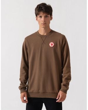 Fjallraven 1960 Logo Badge Sweatshirt - Brown