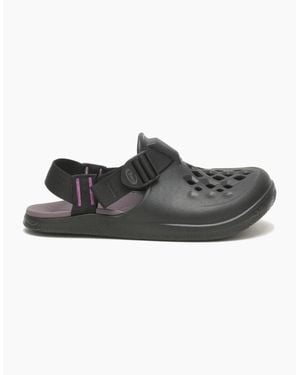 Chaco Chillos Stripe Patterned Shuv Clogs - Black