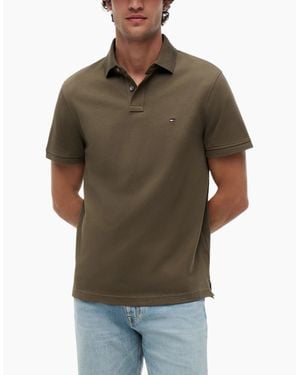 Tommy Hilfiger Polo Shirts Casual Polo Cotton Tee - Brown