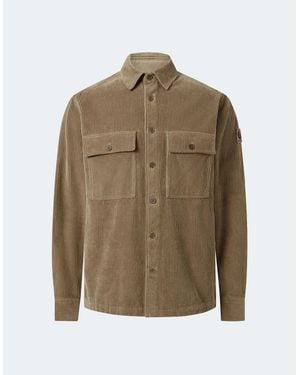 Belstaff Ravine Corduory Overshirt Taupe - Natural