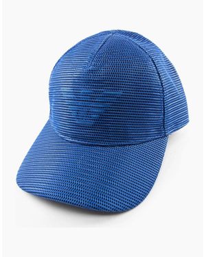 Emporio Armani Rete 3D Logo Baseball Cap - Blue