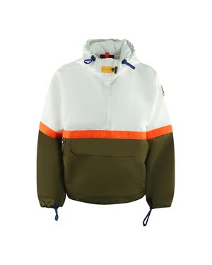 Parajumpers Dezi Pull Over Colourblock Windbreaker Jacket - White