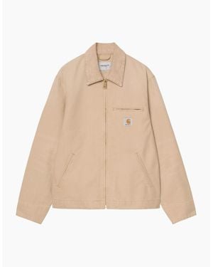 Carhartt Detroit Jacket Dusty H/Dusty H/Stone Canvas - Natural