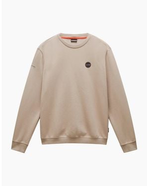Napapijri B-Badge Crew Sweat - Natural