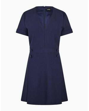 BOSS 10247725 01 Jersey Skirt - Blue