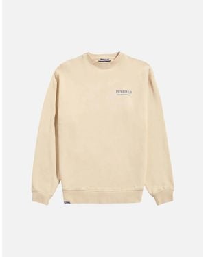 Penfield Rice Circle Riverview Crew Sweatshirt - Natural