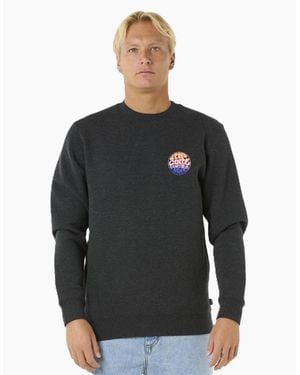 Rip Curl Rip Curl Wetsuit Icon Crew Neck Sweatshirt - Black