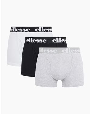 Ellesse Hali 3Pk Boxers - White