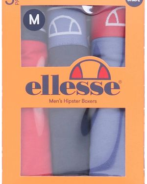 Ellesse Muxel820 3 Pk Low Rise Trunk Boxers - Blue