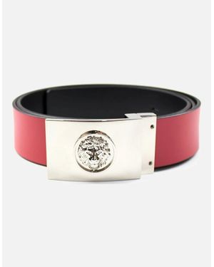 Versus Versace Versus Rectangle Logo Reversible Belt - Black