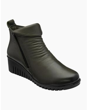 Lotus Cordelia Ankle Boots - Green