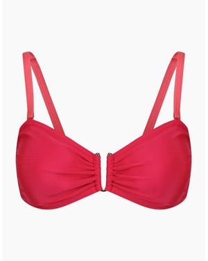 Regatta Aceana Solid Patterned Bikini Top - Red