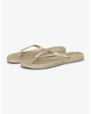 Ilse Jacobsen Cheerful Glitter Flip Flops - Natural