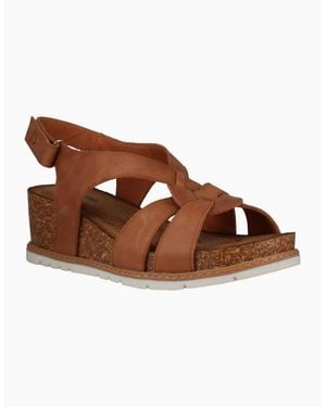 Josef Seibel Eden 02 Wedge Sandals - Brown