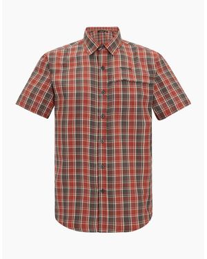 Regatta Mindano Multi Check Short-Sleeved Shirt - Red
