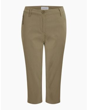 Craghoppers Ladies Kiwi Pro Iii Cropped Trousers - Green